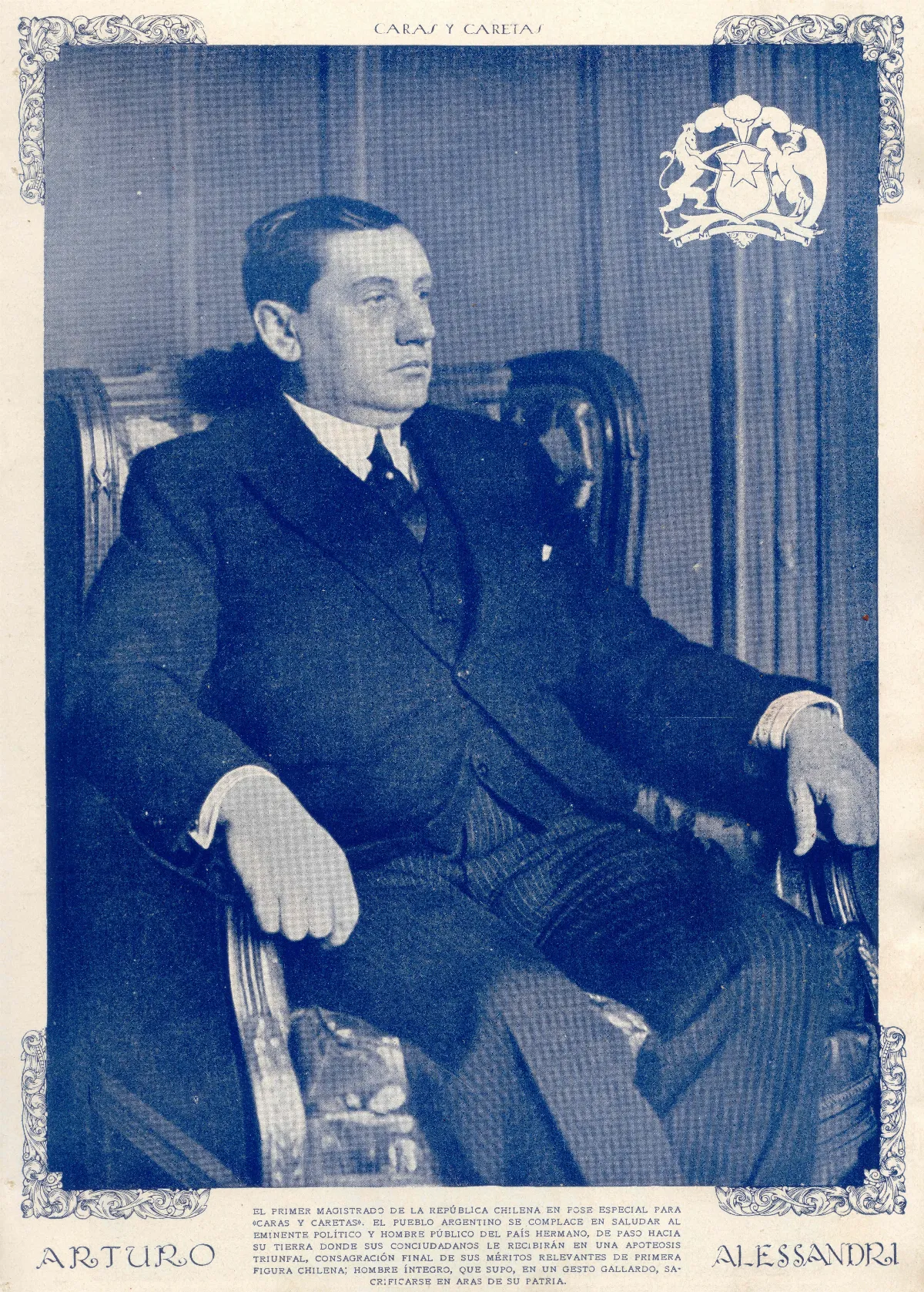 Arturo Alessandri en Caras y Caretas — aprox. 1920–1938 | Chile de Ayer