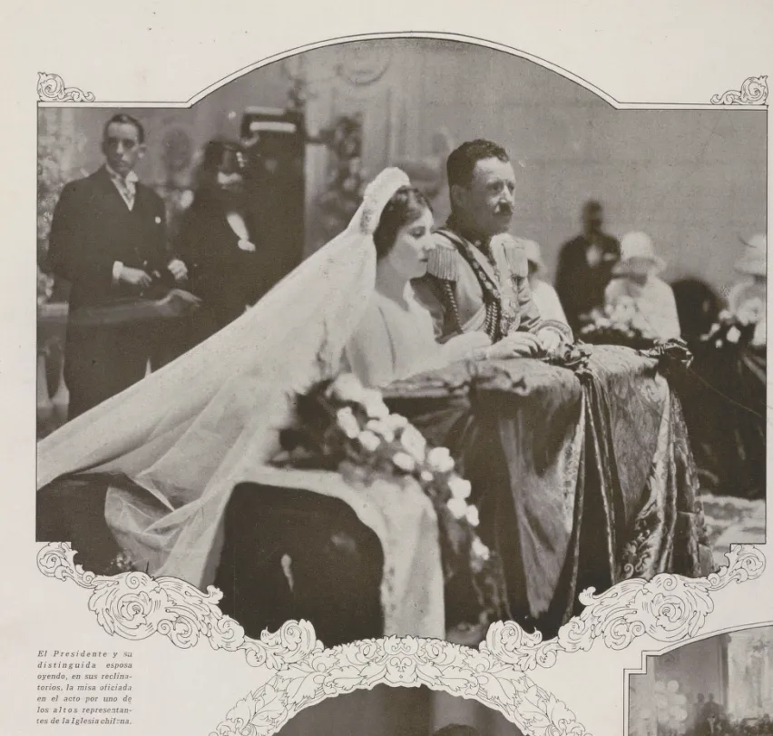 Casamiento de Carlos Ibáñez del Campo en 1927 — 1927 | Chile de Ayer