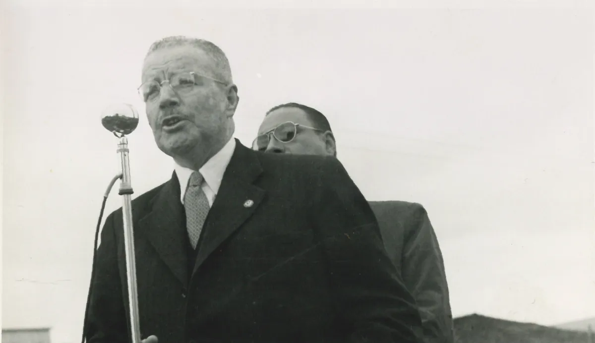 Carlos Ibáñez del Campo durante su campaña electoral — 1952 | Chile de Ayer