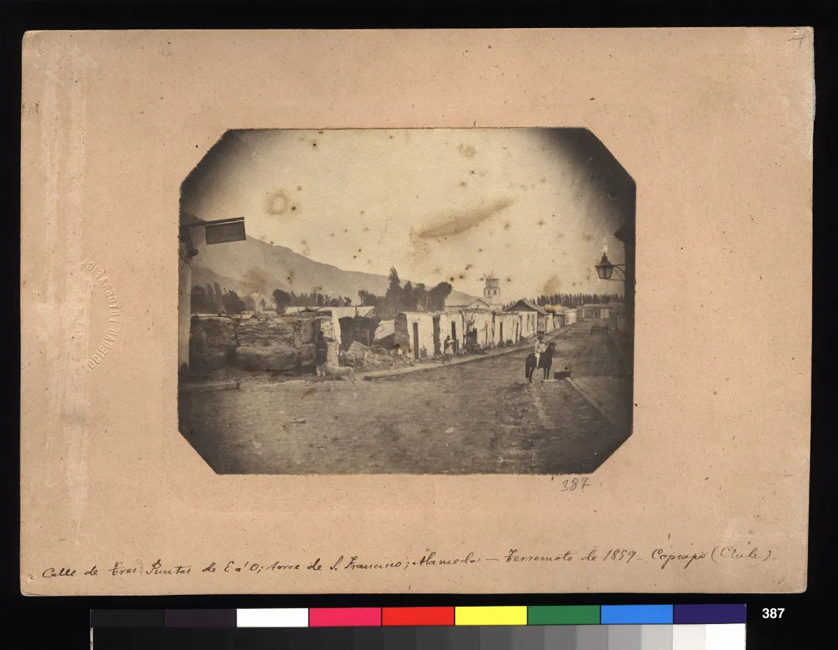 Calle de Tres Puntas — 1863 | Chile de Ayer