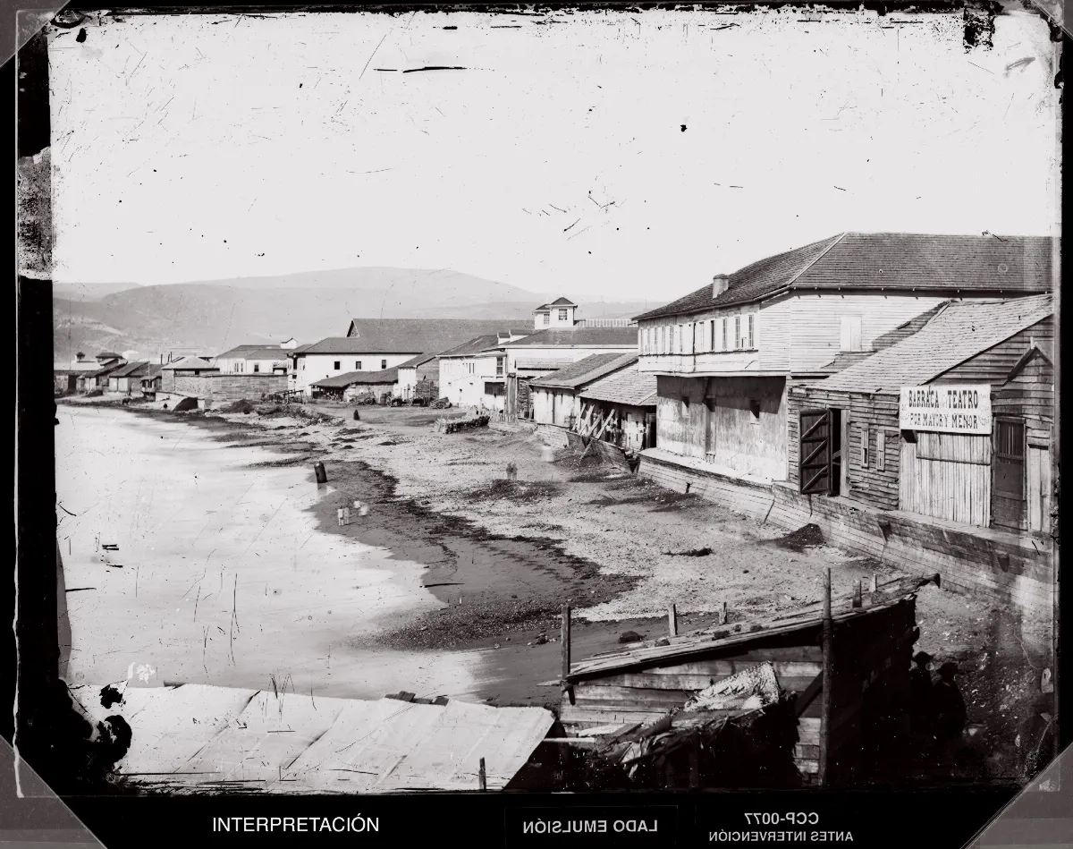 [Playa de Valparaíso] — 1863–1864 | Chile de Ayer
