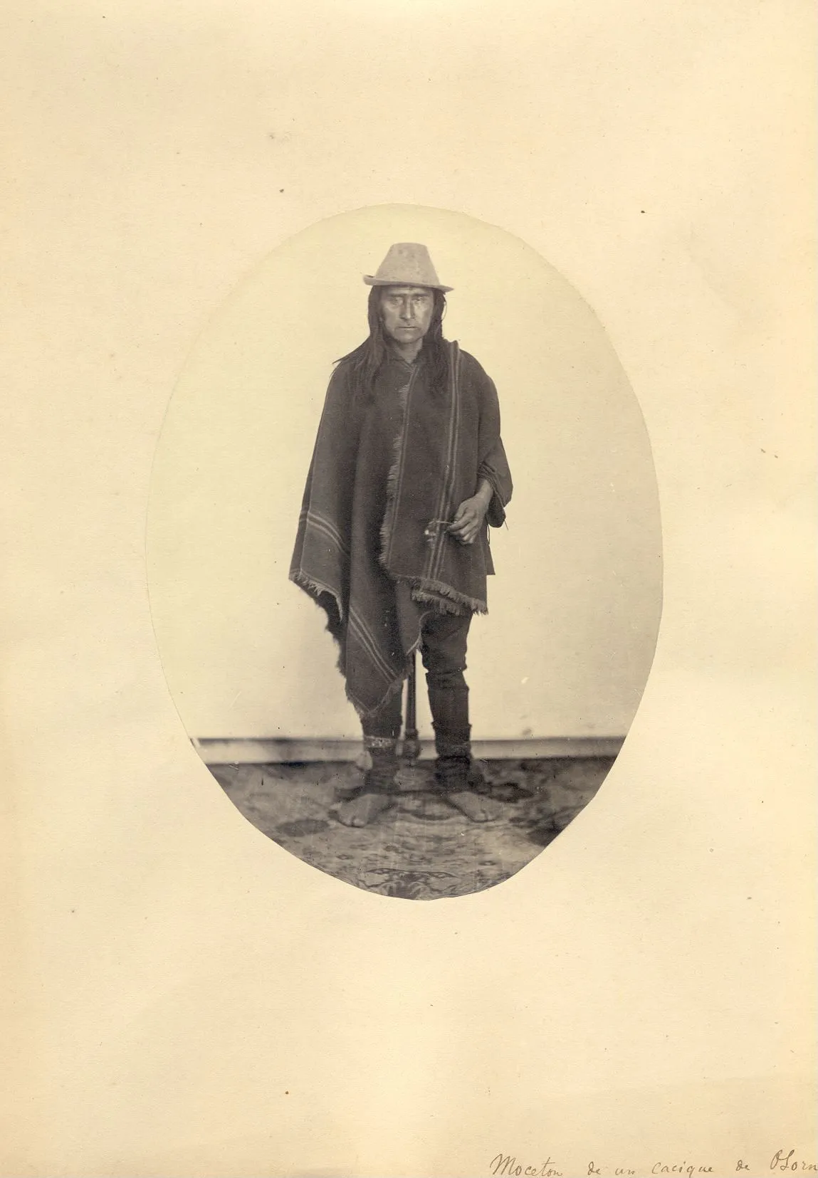 Moceton de un cacique de Osorno — 1863 | Chile de Ayer