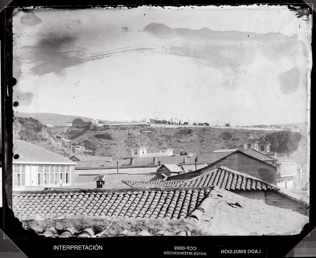 [Tejados en Valparaíso] — 1863–1864 | Chile de Ayer