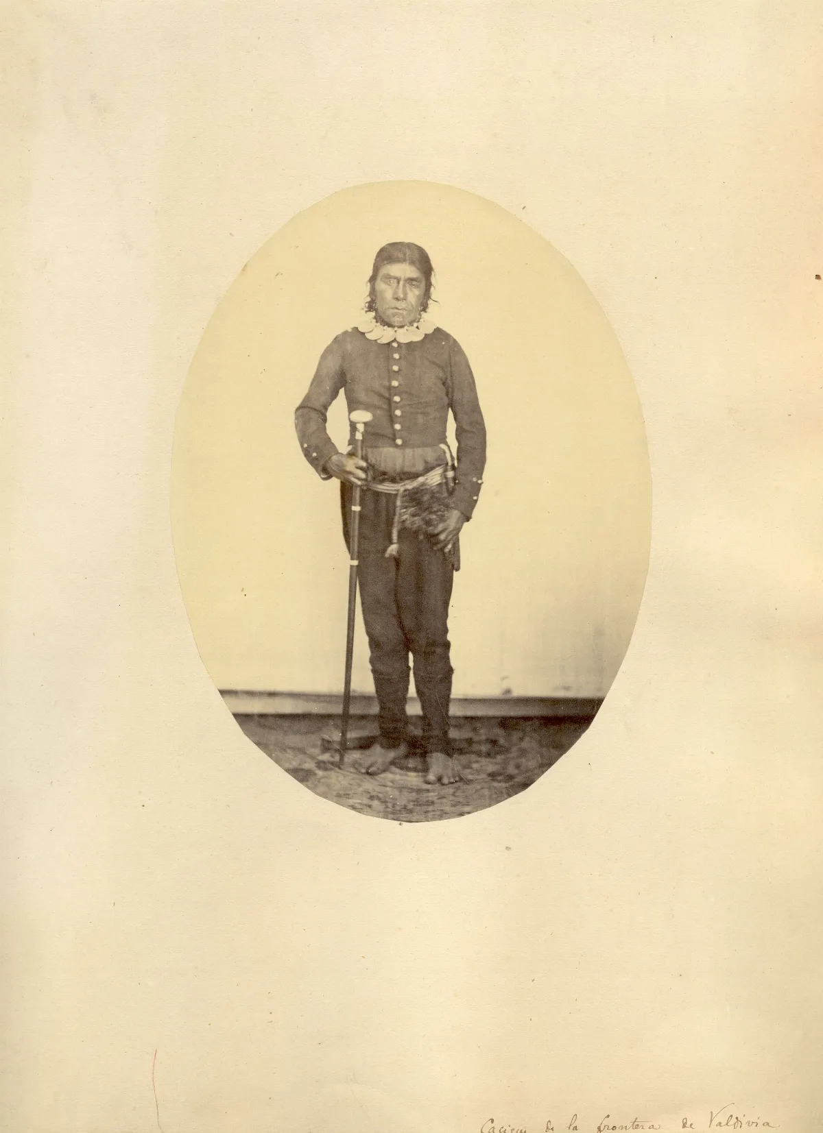 Cacique de la frontera de Valdivia — 1863 | Chile de Ayer