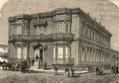Santiago - Casa de D. Enrique Meiggs (1872) — 1872 | Chile de Ayer
