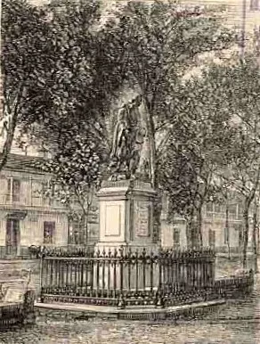Santiago - Estatua del abate Molina (1872) — 1872 | Chile de Ayer