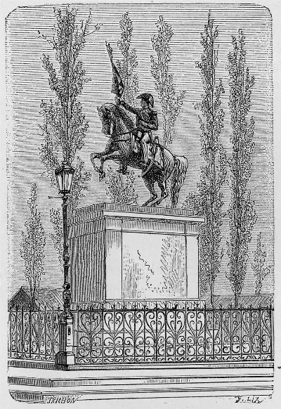 Santiago - Estatua del general San Martín (1872) — 1872 | Chile de Ayer