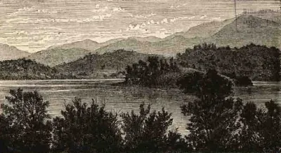Santiago - Laguna de Aculeo (1872) — 1872 | Chile de Ayer