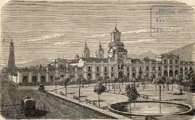 Santiago - Palacio de la Intendencia (1872) — 1872 | Chile de Ayer