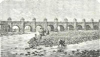 Santiago - Puente de cal i canto (1872) — 1872 | Chile de Ayer