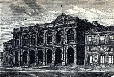 Teatro Municipal de Santiago en 1872. — 1872 | Chile de Ayer