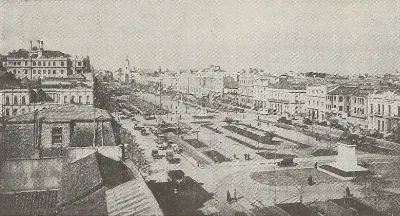 Avenida de las Delicias, Santiago, Chile. — Alameda de las Delicias — aprox. 1933 | Chile de Ayer