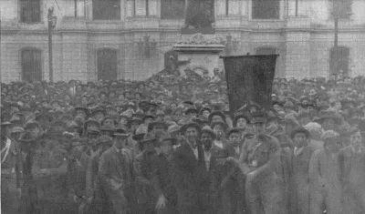 Golpe de Estado en Chile 04 de junio de 1932 Manifestaciones de apoyo al gobierno socialista — aprox. 1932 | Chile de Ayer