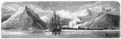 Entrada de la Bahía Fortescue — aprox. 1861 | Chile de Ayer