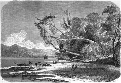 Playa del Puerto San Nicolás — aprox. 1861 | Chile de Ayer