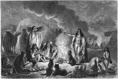 Campamento patagón — aprox. 1861 | Chile de Ayer