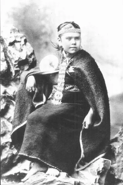 Hija del Cacique Mapuche Quilpran — aprox. 1900 | Chile de Ayer
