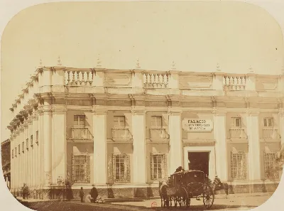 Palacio de Tribunales de Justicia de Santiago de Chile (1865) — aprox. 1865 | Chile de Ayer