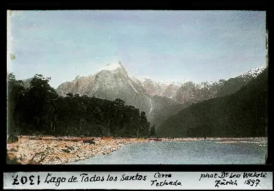 Lago de Todos los Santos, Cerro Tronado, 1897 — aprox. 1897 | Chile de Ayer