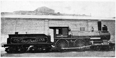 Locomotora n°126 José Manuel Balmaceda, Ferrocarriles del Estado — aprox. 1895 | Chile de Ayer