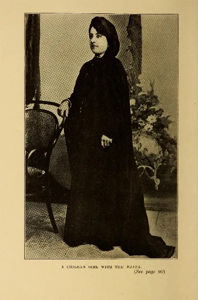 Joven chilena con manta, 1912 — aprox. 1912 | Chile de Ayer