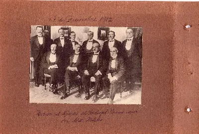 Cena en honor a Abel Bothelo, Valparaíso, 1912 — aprox. 1912 | Chile de Ayer