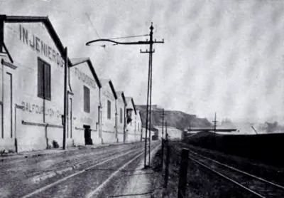 Maestranza en Los Sauces, hoy Caleta Portales, de la firma Balfour, Lyon y Cía. — Década de 1910 | Chile de Ayer