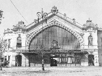 Antigua estación Providencia, al inicio del actual Parque Bustamante, Santiago de Chile. — aprox. 1910 | Chile de Ayer