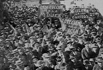 Marcha del 1° de Mayo, Santiago, 1912 — aprox. 1912 | Chile de Ayer