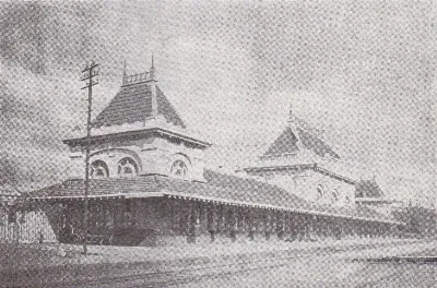 Estación de Osorno, circa 1929 — aprox. 1929 | Chile de Ayer