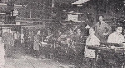 Imprenta de los FF.CC., taller de prensas, circa 1929 — aprox. 1929 | Chile de Ayer