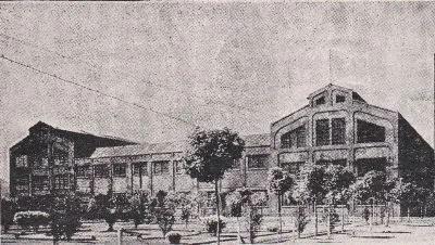 Maestranza de San Bernardo, pabellón de reparaciones, circa 1929 — aprox. 1929 | Chile de Ayer