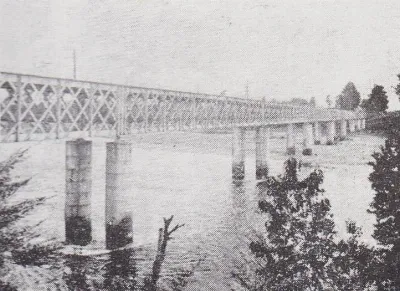 Puente ferroviario de la zona sur, circa 1929 — aprox. 1929 | Chile de Ayer