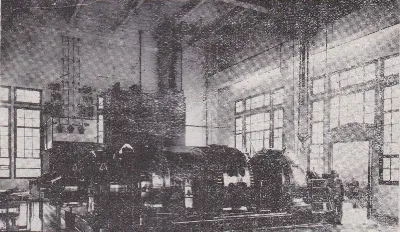 Subestación del servicio eléctrico, grupo de motores, circa 1929 — aprox. 1929 | Chile de Ayer