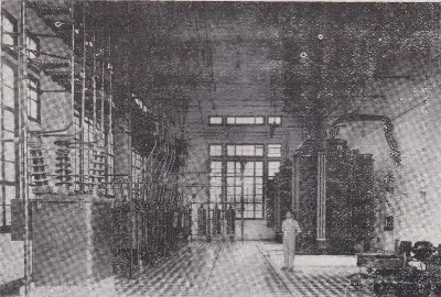 Subestación del servicio eléctrico, transformadores de corriente, circa 1929 — aprox. 1929 | Chile de Ayer