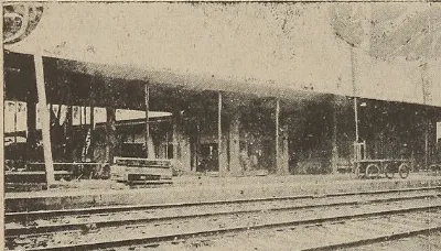 Construcción de la Estación La Calera, Chile — aprox. 1934 | Chile de Ayer