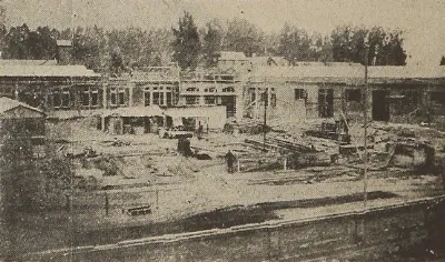 Construcción de la Estación La Calera — aprox. 1934 | Chile de Ayer