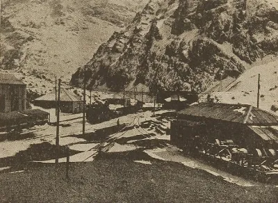 Estación Juncal, Chile. — aprox. 1934 | Chile de Ayer