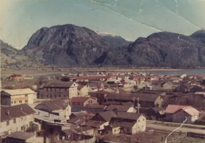 Panorámica de Aysén antiguo — Década de 1950 | Chile de Ayer