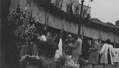 Mercado de flores, Santiago — aprox. 1870–1930 | Chile de Ayer