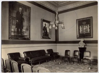 Interior Club Valparaíso — aprox. 1890–1930 | Chile de Ayer