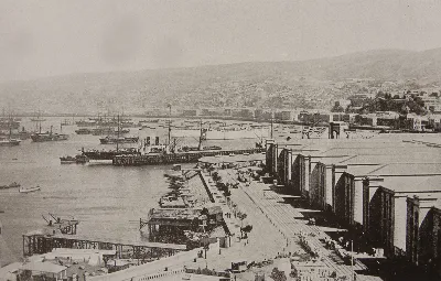 Almacenes Fiscales de Valparaíso — aprox. 1866–1930 | Chile de Ayer