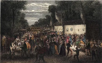 Noche Buena en la Cañada — 1872 | Chile de Ayer