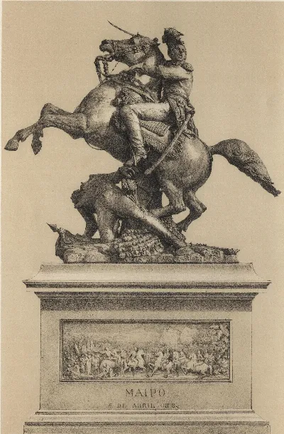Estatua de Bernardo O'Higgins — 1872 | Chile de Ayer