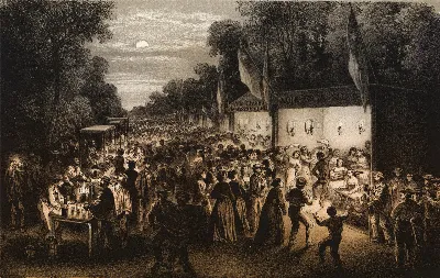 Noche Buena en la Cañada — 1872 | Chile de Ayer