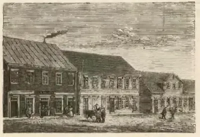 Valdivia - Calle de la Independencia — 1872 | Chile de Ayer