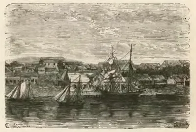 Valdivia - Centro de la ciudad — 1872 | Chile de Ayer