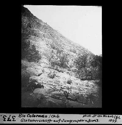Gletscherschiff auf Jungfraujöch, Río Colorado, Chile — aprox. 1897–1940 | Chile de Ayer