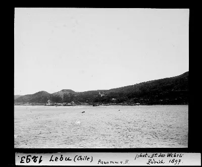 Lebú, Chile, panorama costero — aprox. 1897–1940 | Chile de Ayer