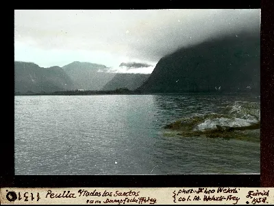 Lago Todos los Santos hacia Peulla desde el muelle del vapor, 1938 — aprox. 1938–1940 | Chile de Ayer
